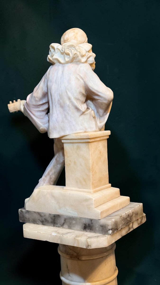 Statue de Pierrot Marbre Sculpteur CURRINI-photo-6