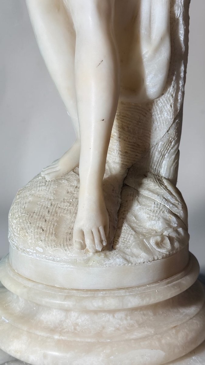 Statue femme nue, plus connue sous le nom de Baigneuse Marbre-photo-5