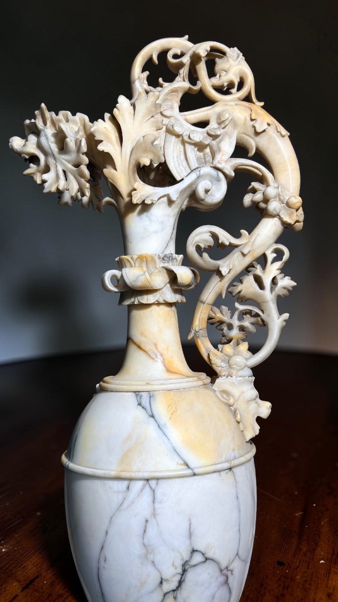 Vase With An Allegorical Figure Of A Bacchante Marble-photo-6
