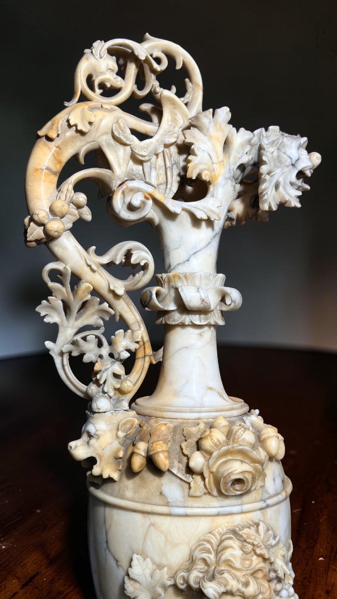 Vase With An Allegorical Figure Of A Bacchante Marble-photo-7