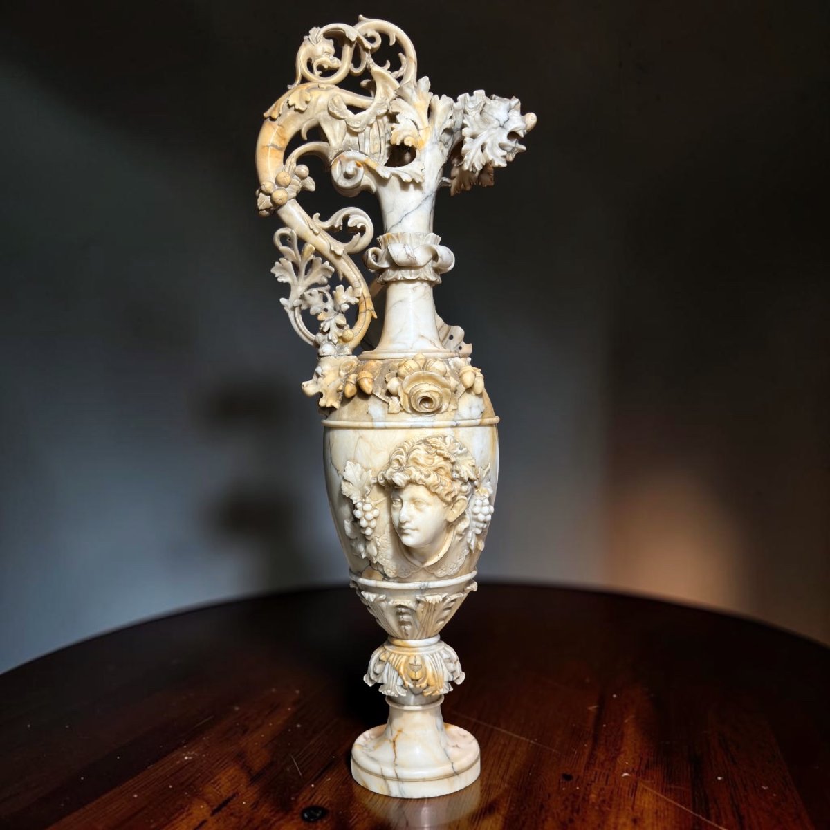 Vase With An Allegorical Figure Of A Bacchante Marble