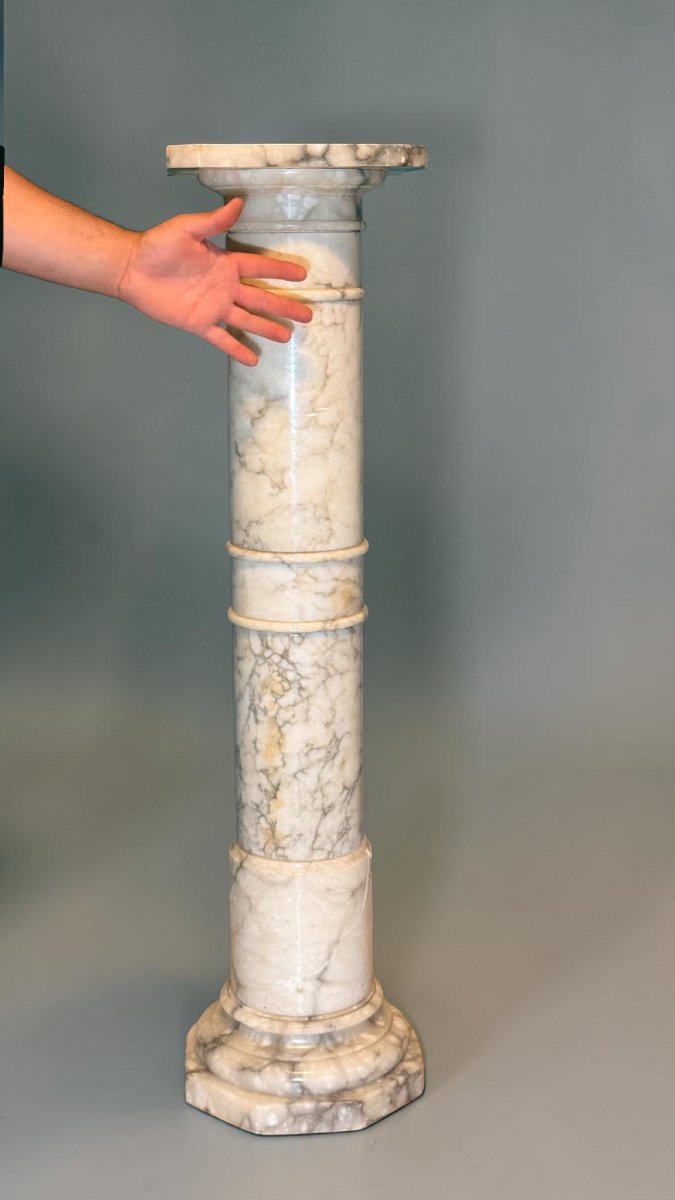 Colonne en Marbre Arabescato-photo-2