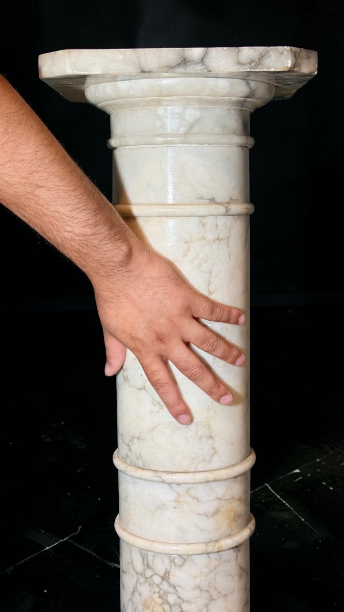 Colonne en Marbre Arabescato-photo-2