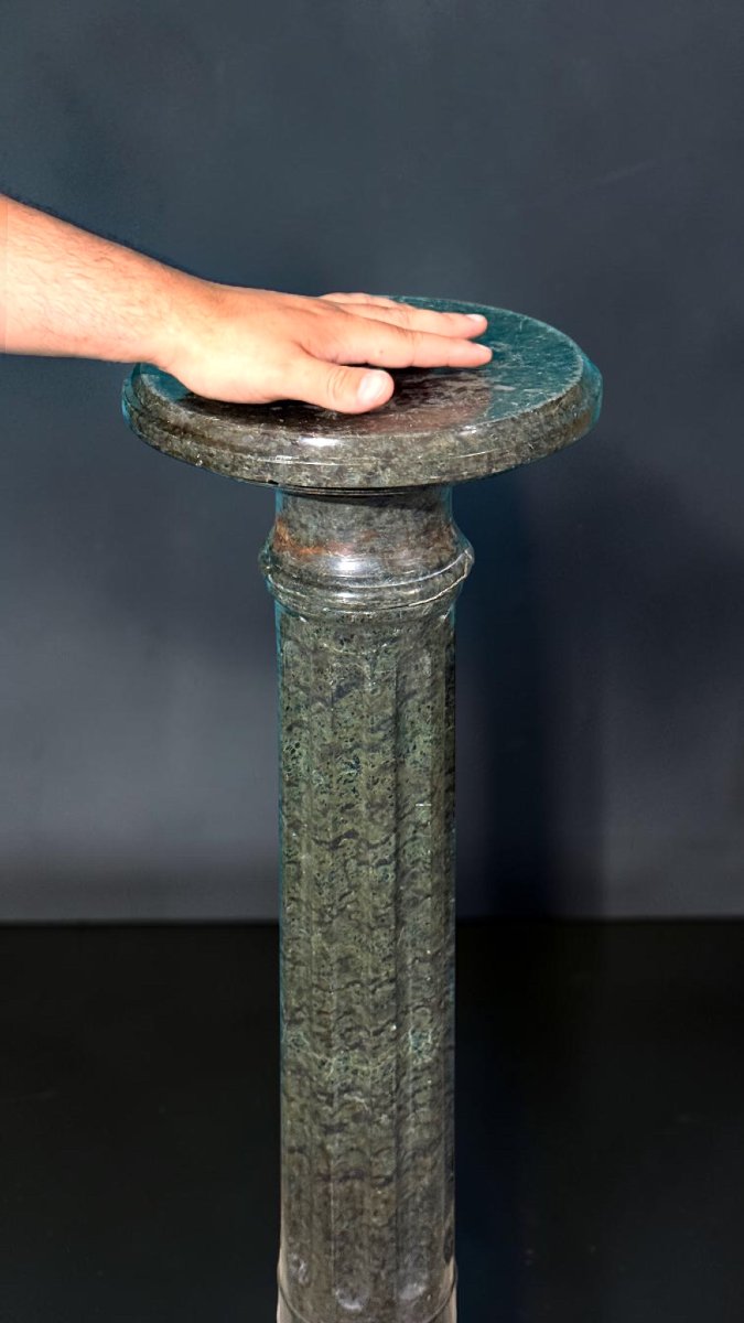 Colonne en Marbre serpentine vert des Alpes-photo-8