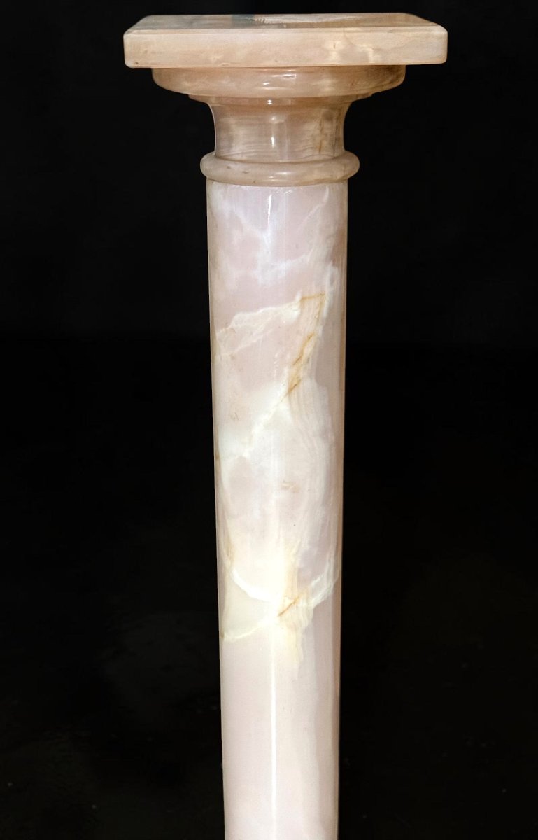 Chapiteau/Colonne en Marbre Rose-photo-2