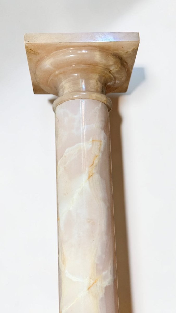 Chapiteau/Colonne en Marbre Rose-photo-1