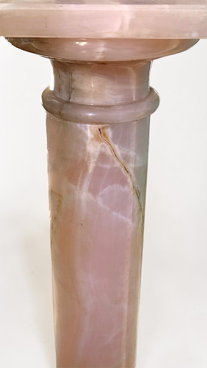 Chapiteau/Colonne en Marbre Rose-photo-2