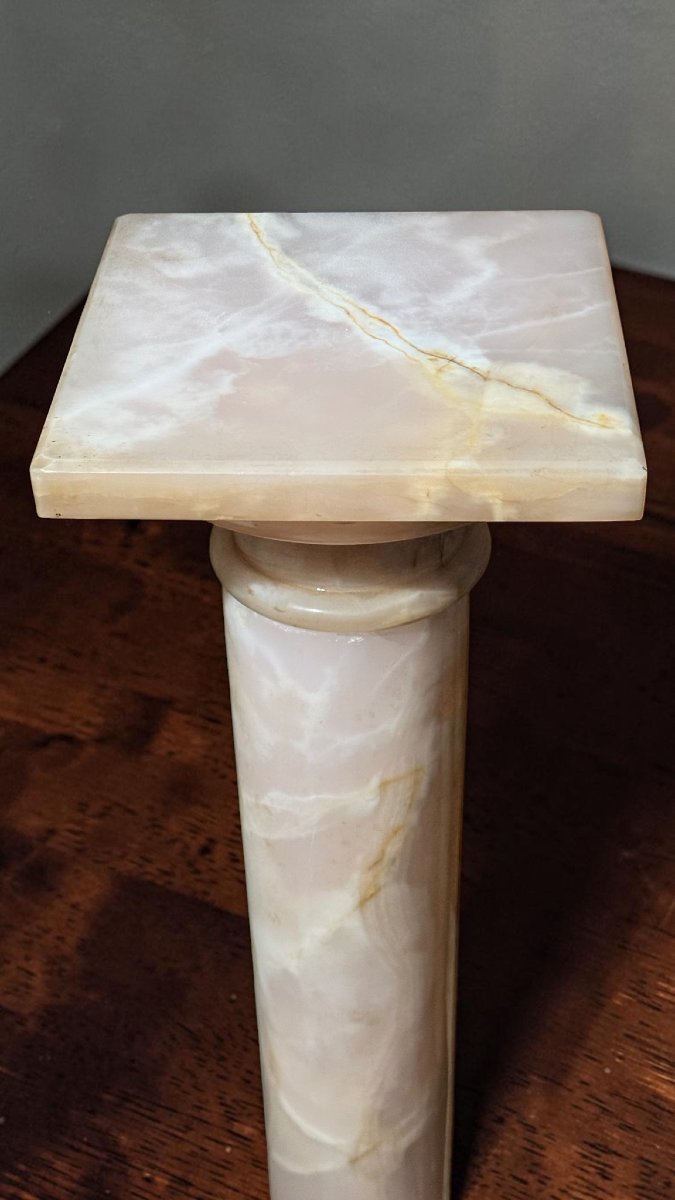Chapiteau/Colonne en Marbre Rose-photo-3