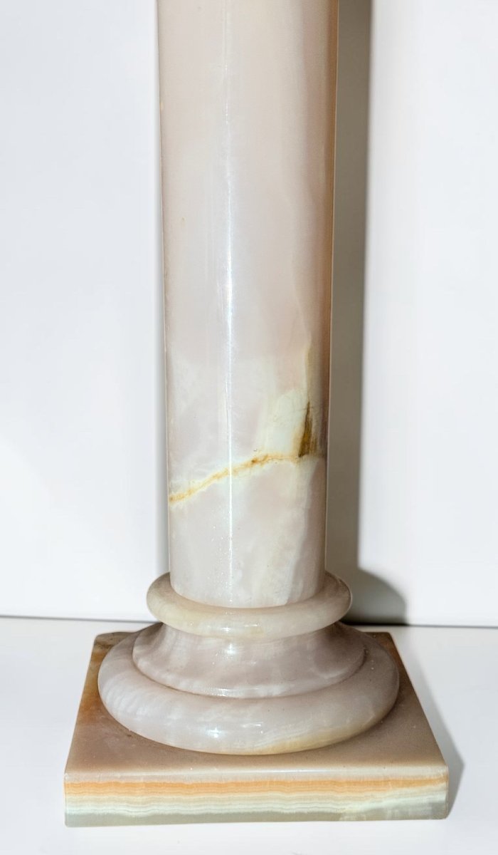 Chapiteau/Colonne en Marbre Rose-photo-5