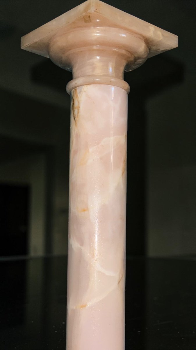 Chapiteau/Colonne en Marbre Rose-photo-6