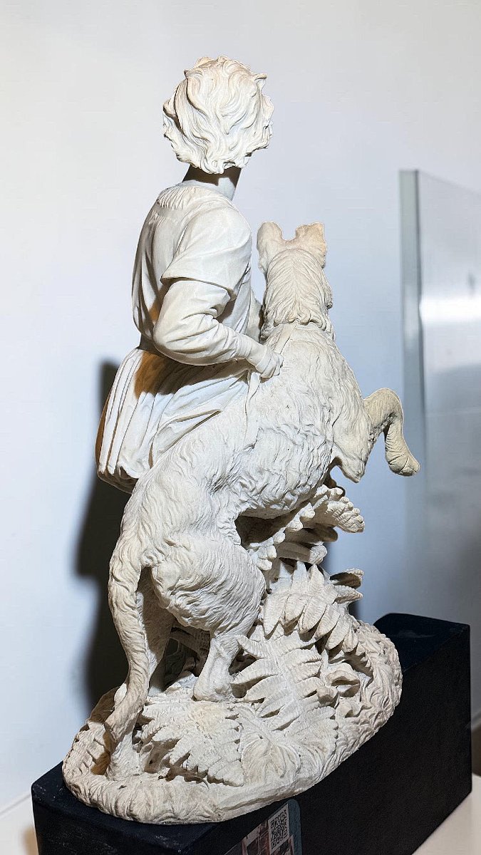 Statue représentant « Le Jeune Romilly » (1863), attribuée à Alexander Munro, Marbre Carrara -photo-7