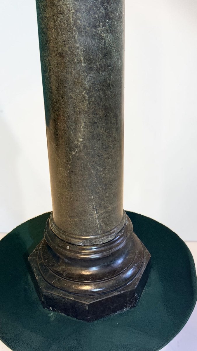 Colonne en Serpentine Verte des Alpes-photo-2