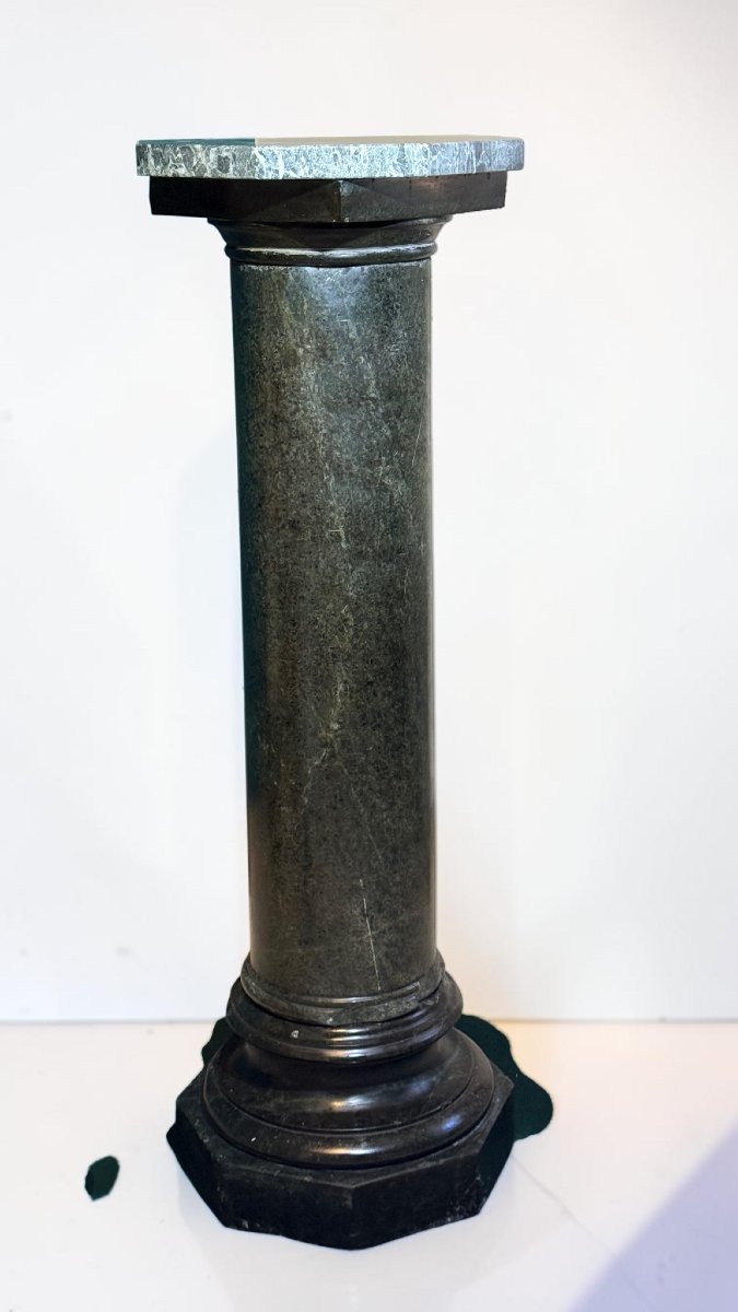 Colonne en Serpentine Verte des Alpes-photo-6