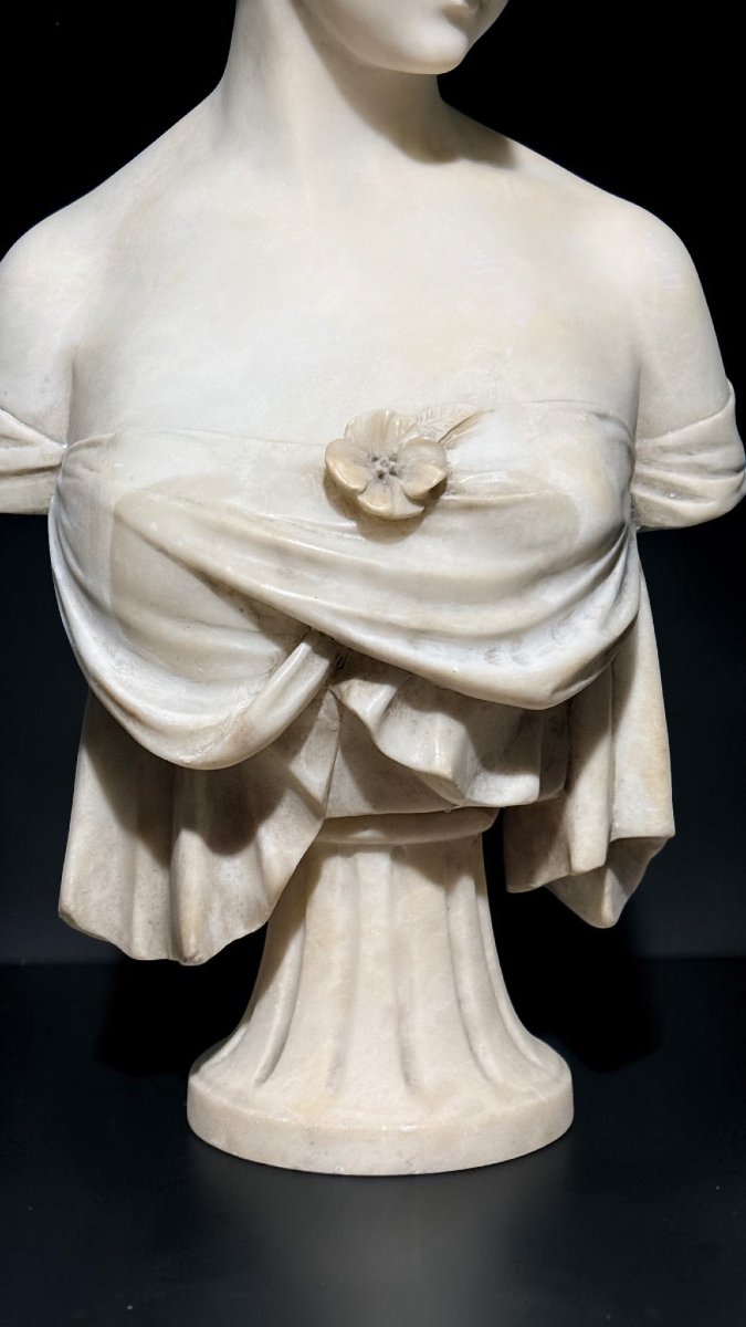 Bust Depicting A Young Girl Of French Origin -photo-4
