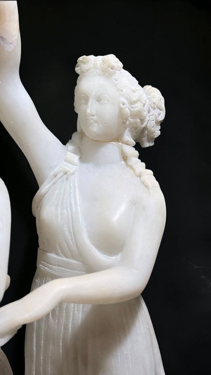 Neoclassical Sculpture Depicting The Three Greek Graces -photo-4