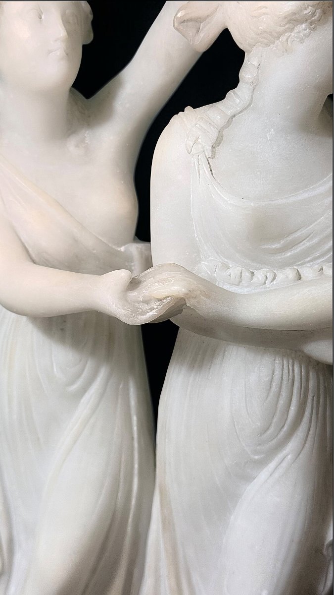 Neoclassical Sculpture Depicting The Three Greek Graces -photo-8