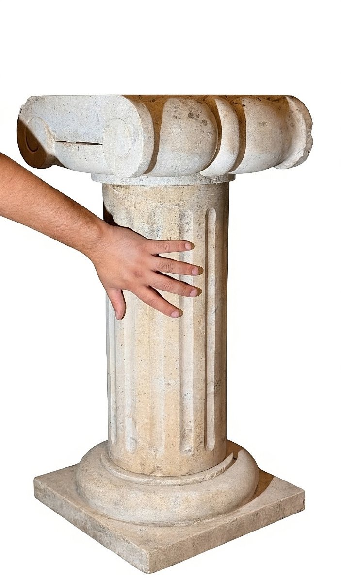 Capitals In Roman Travertine Marble -photo-3