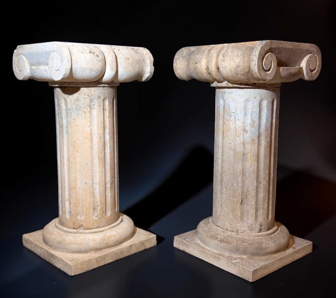 Capitals In Roman Travertine Marble -photo-5