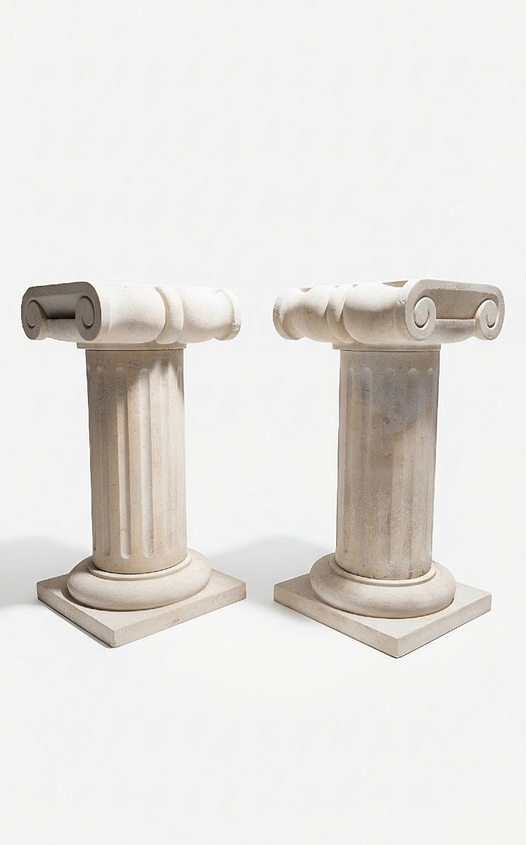 Capitals In Roman Travertine Marble 