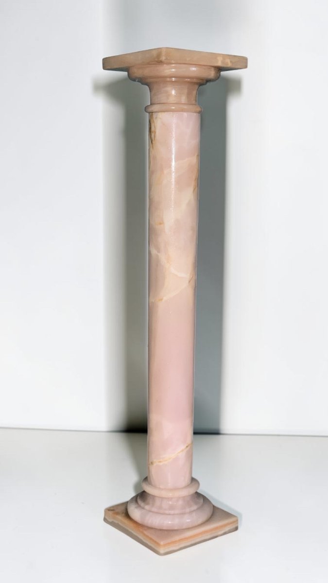 Chapiteau/Colonne en Marbre Rose -photo-2