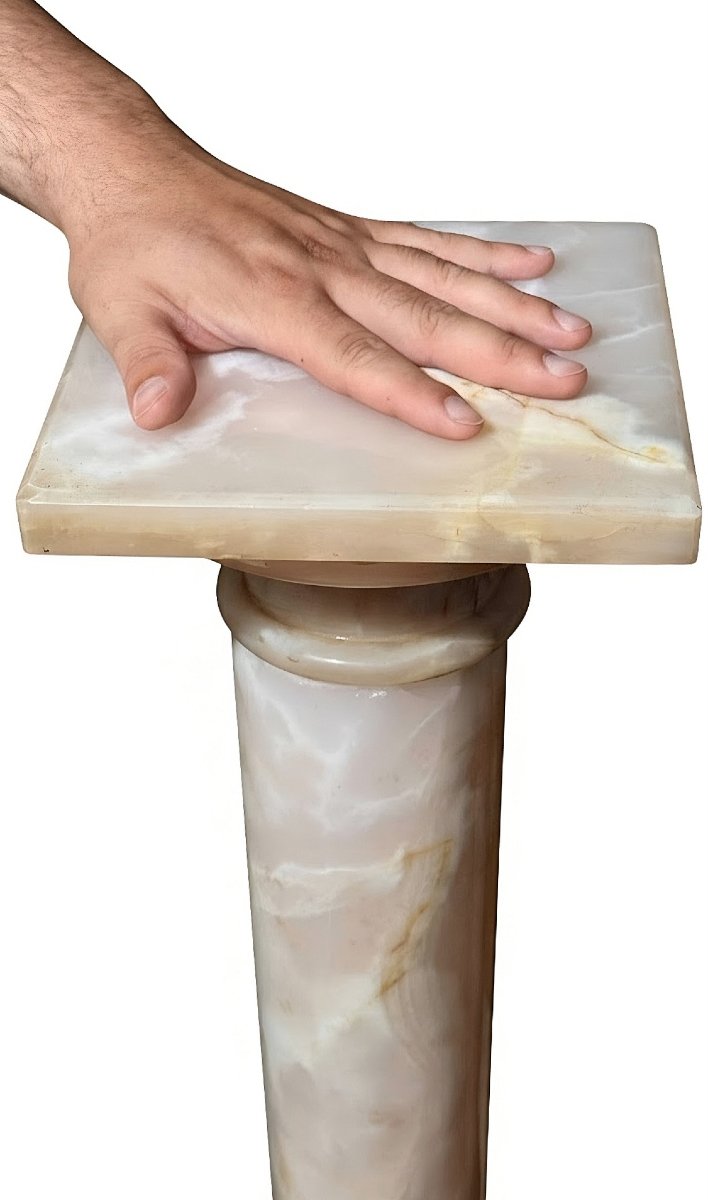 Chapiteau/Colonne en Marbre Rose -photo-6