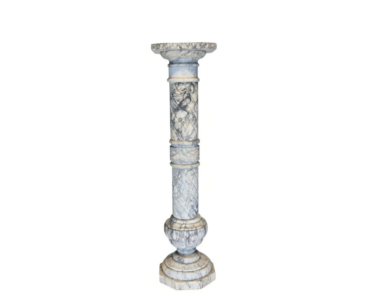 Column/capital In Arabescato Marble 
