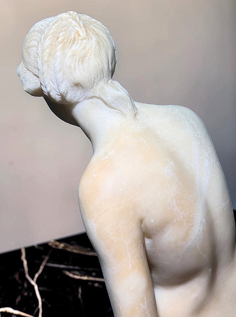 Statue représentant une femme nue Marbre -photo-3