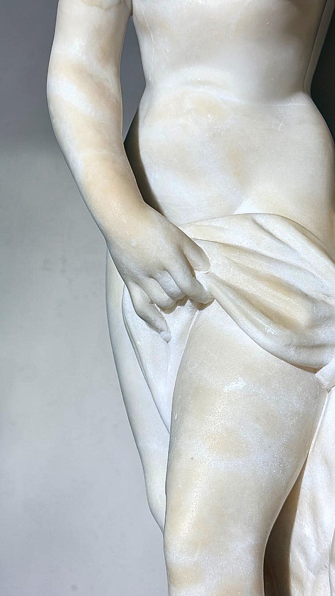 Statue représentant une femme nue Marbre -photo-4