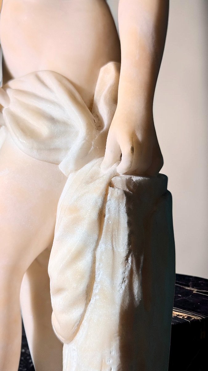 Statue représentant une femme nue Marbre -photo-5