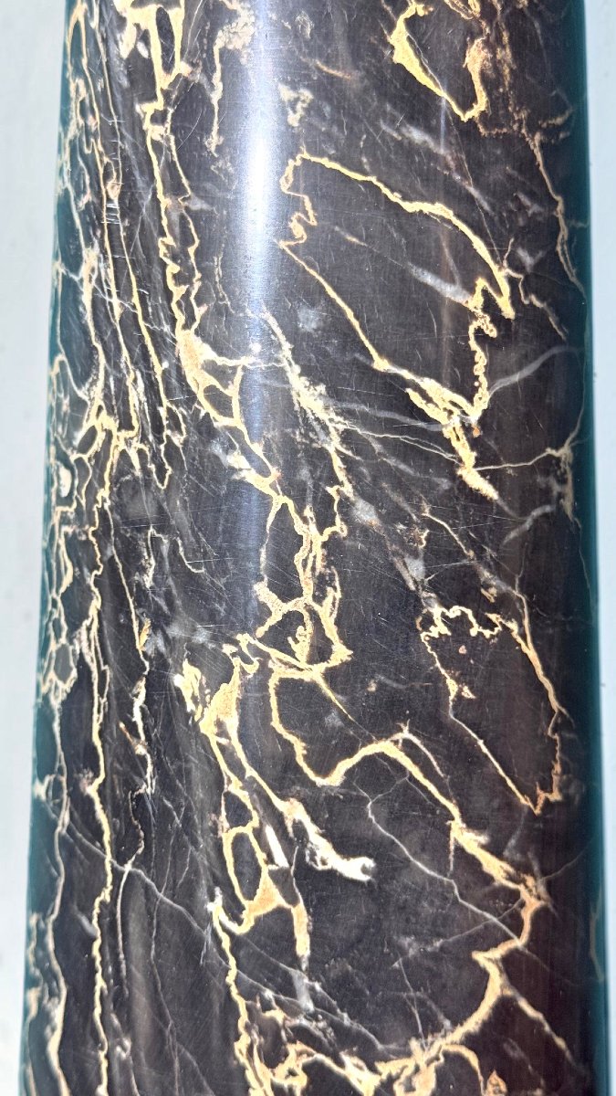 Black Portoro Marble Column -photo-4