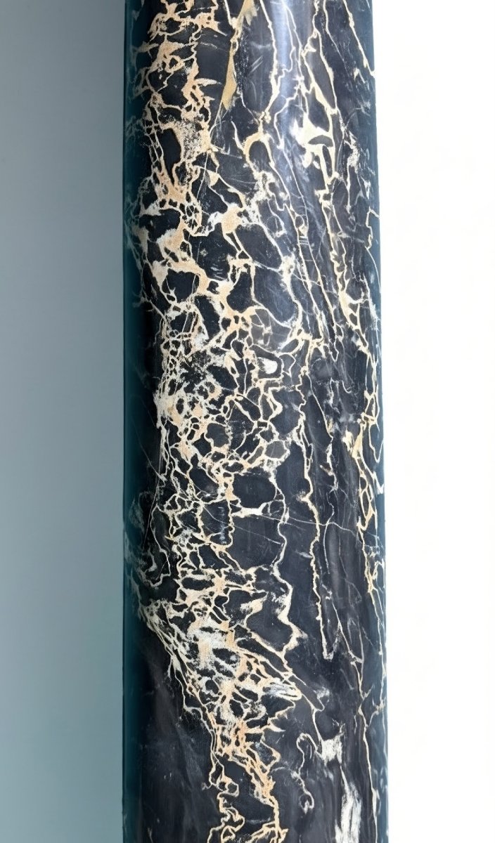 Black Portoro Marble Column -photo-6