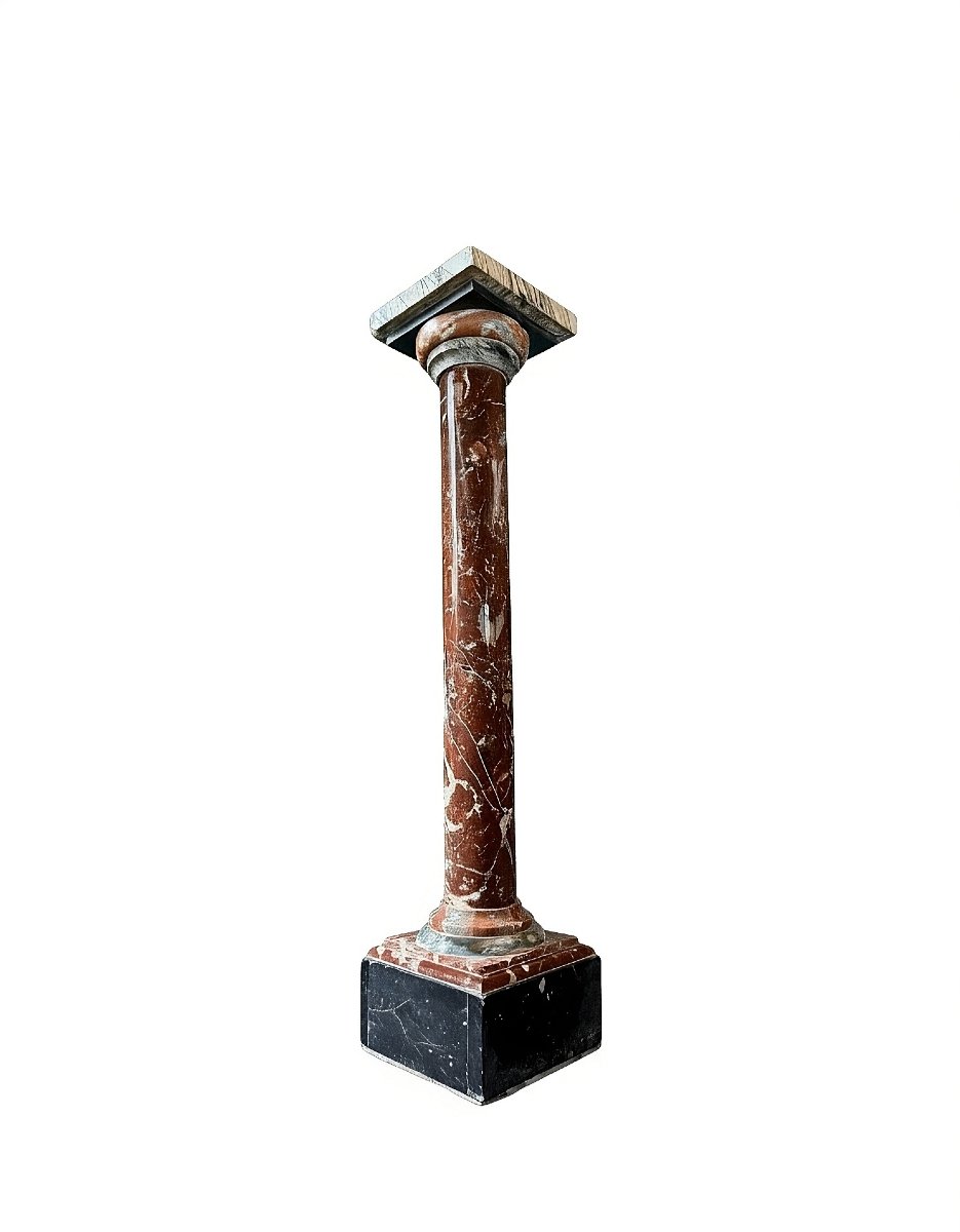 Column In Red Marble  