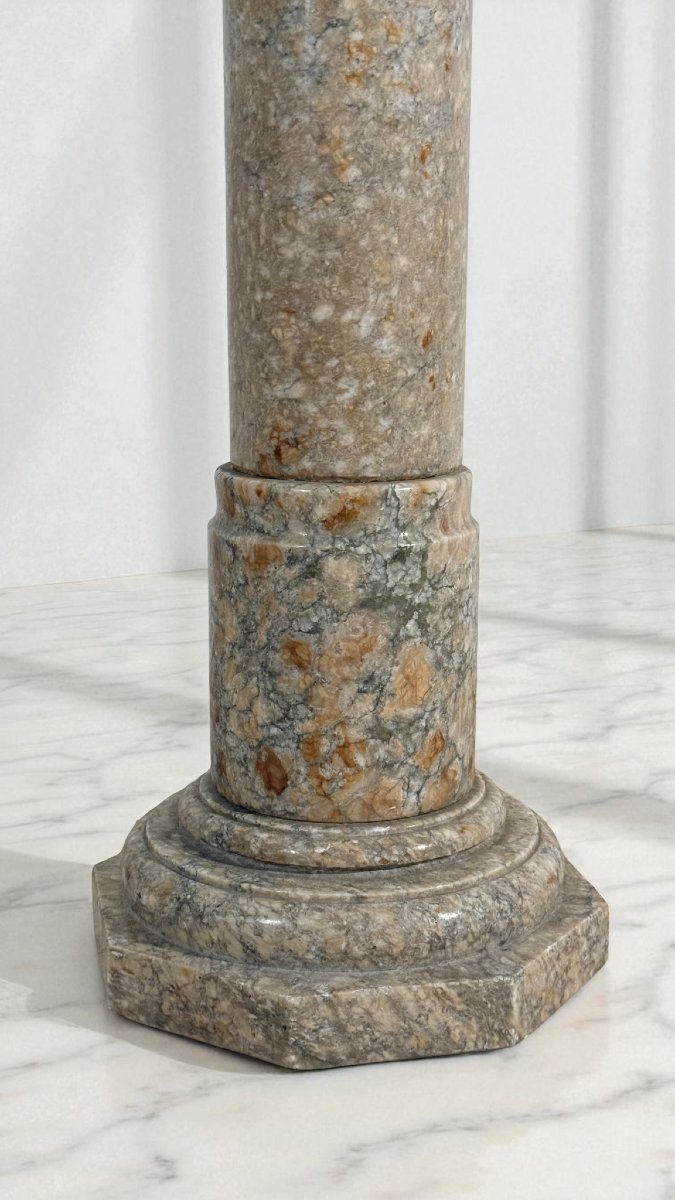Column/capital In Brecciato Marble -photo-4