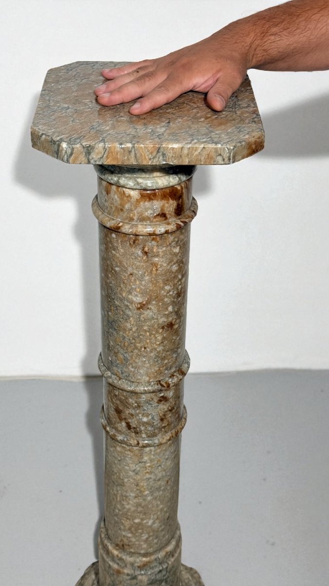 Column/capital In Brecciato Marble -photo-2