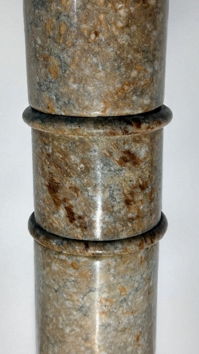 Column/capital In Brecciato Marble -photo-3