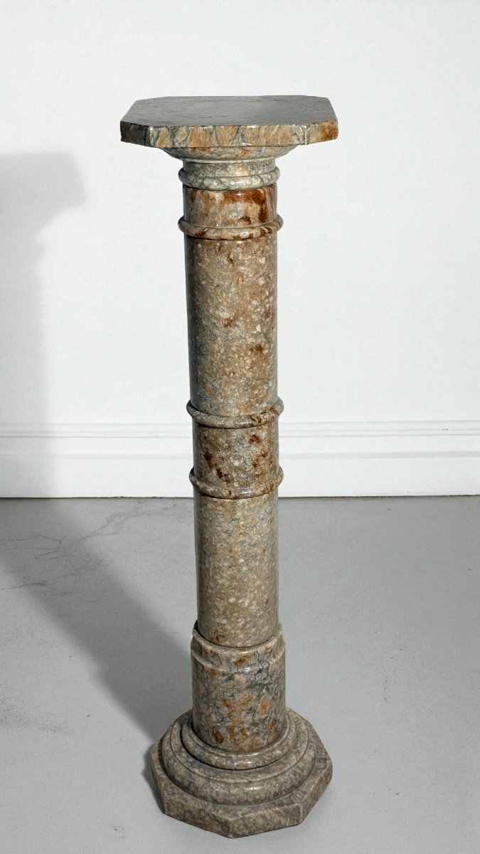 Column/capital In Brecciato Marble -photo-5