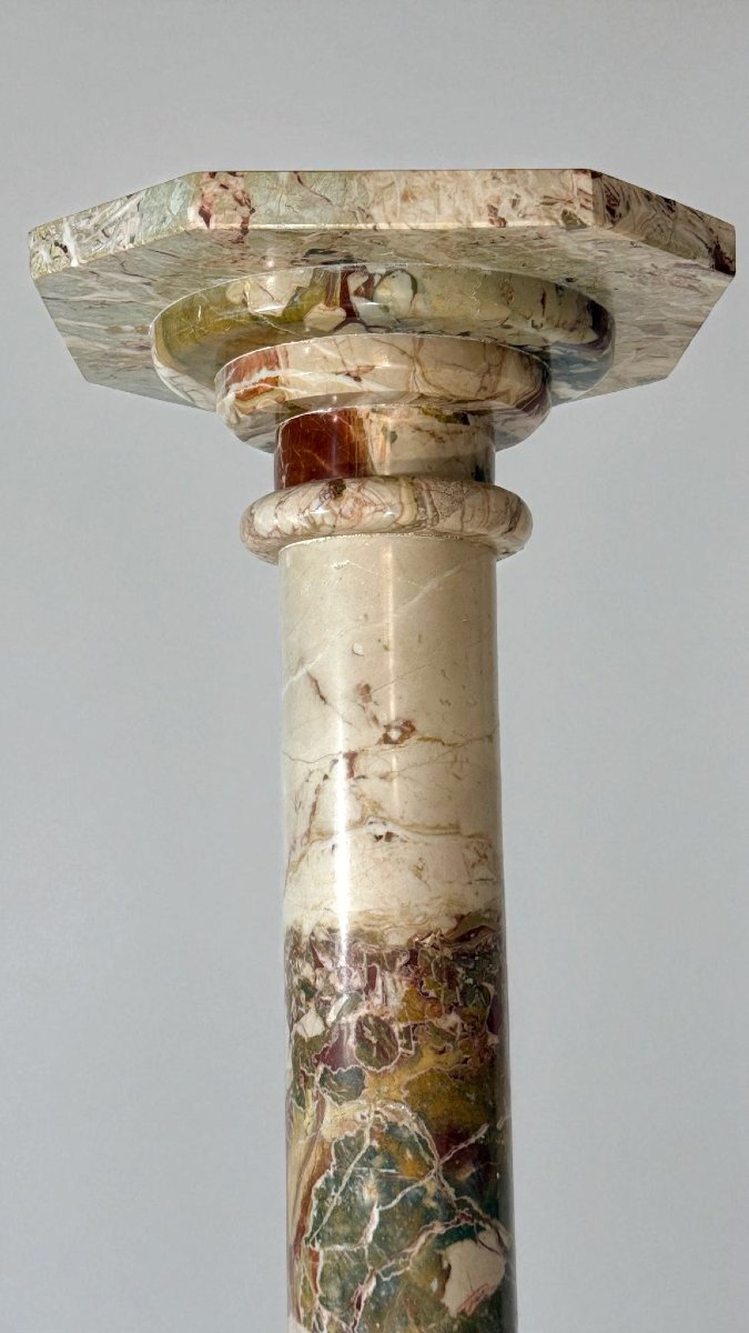 Column/capital In Brecciato Marble -photo-3