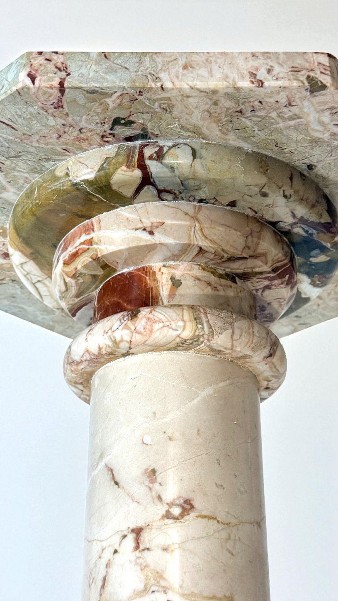 Column/capital In Brecciato Marble -photo-4
