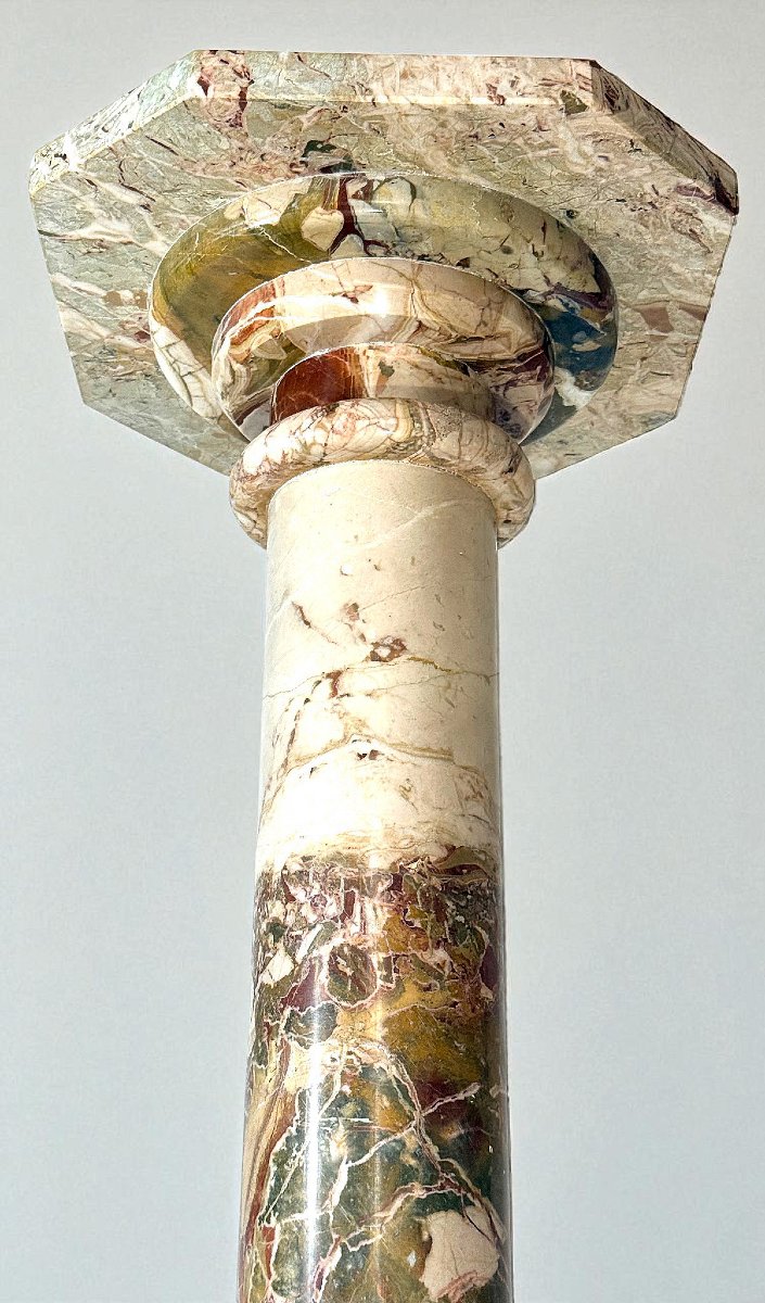 Column/capital In Brecciato Marble -photo-7