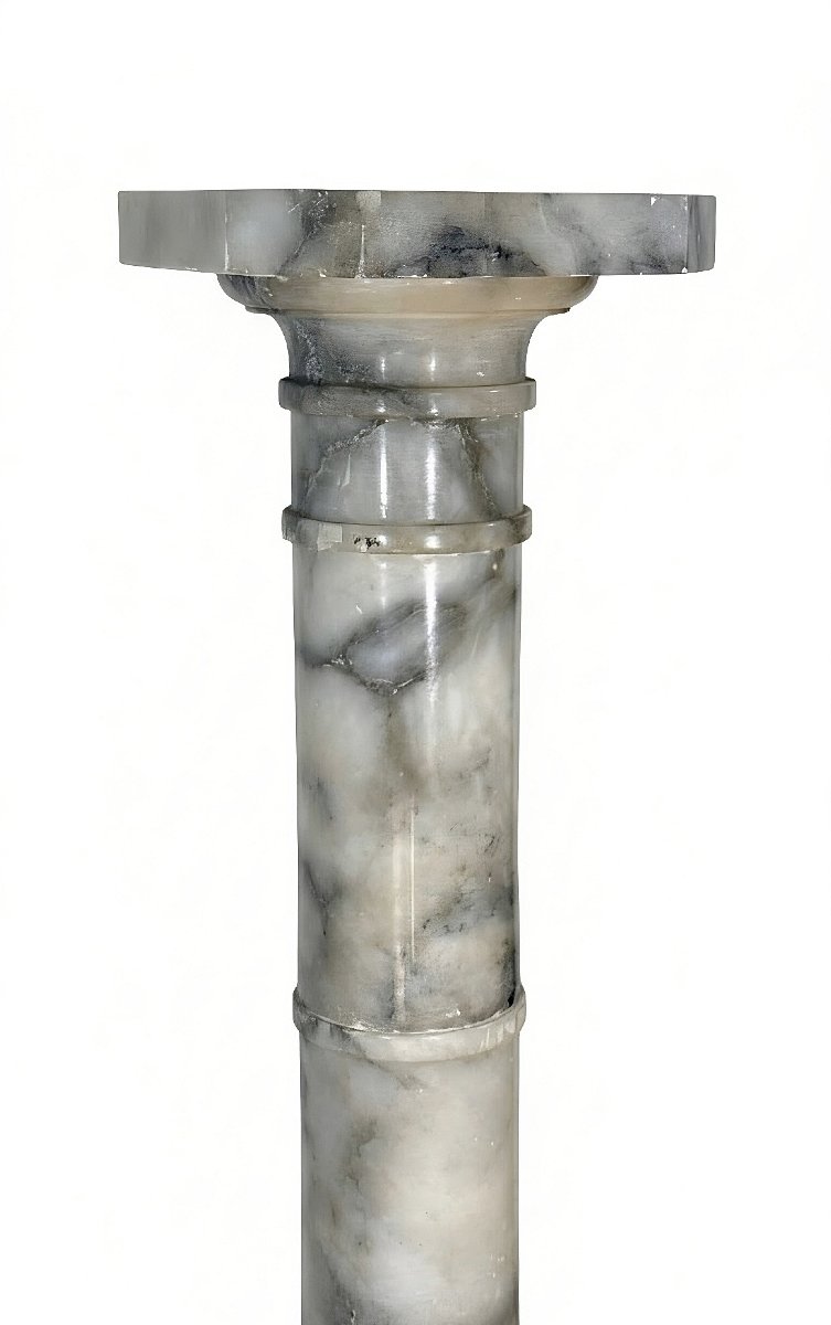 Column In Arabescato Marble  -photo-2
