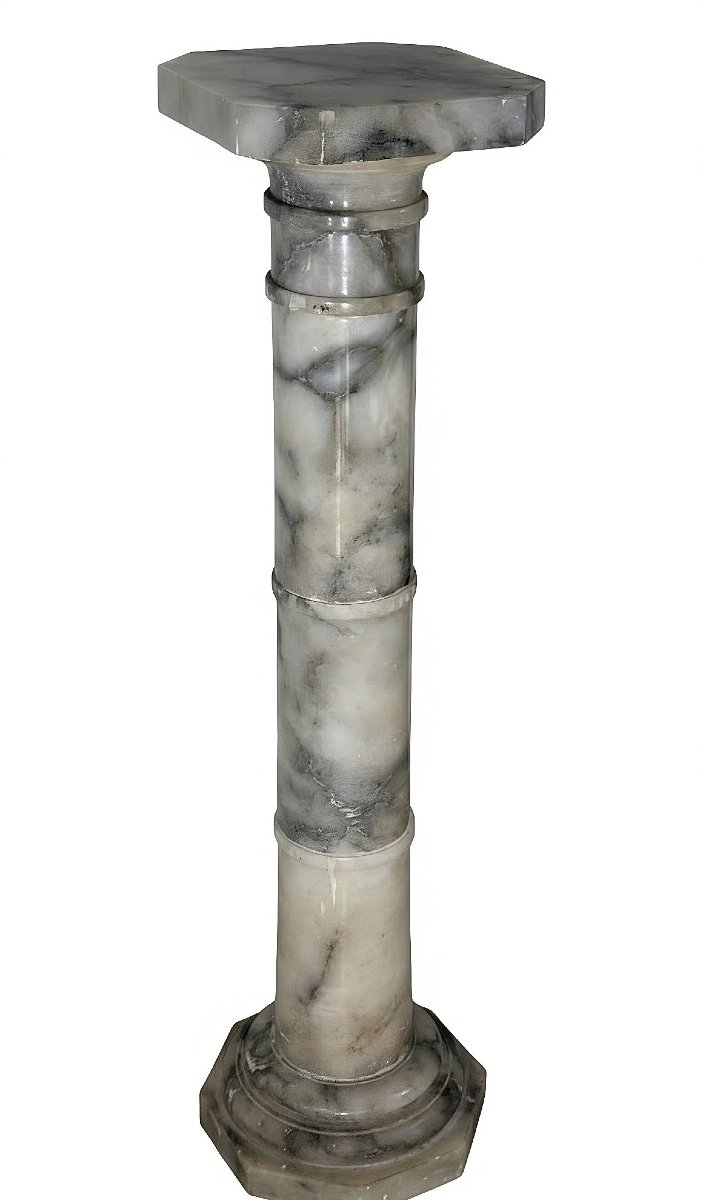 Column In Arabescato Marble  