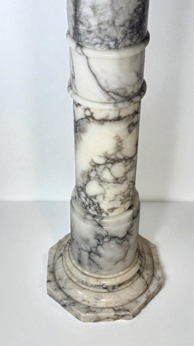 Column In Arabescato Marble  -photo-3