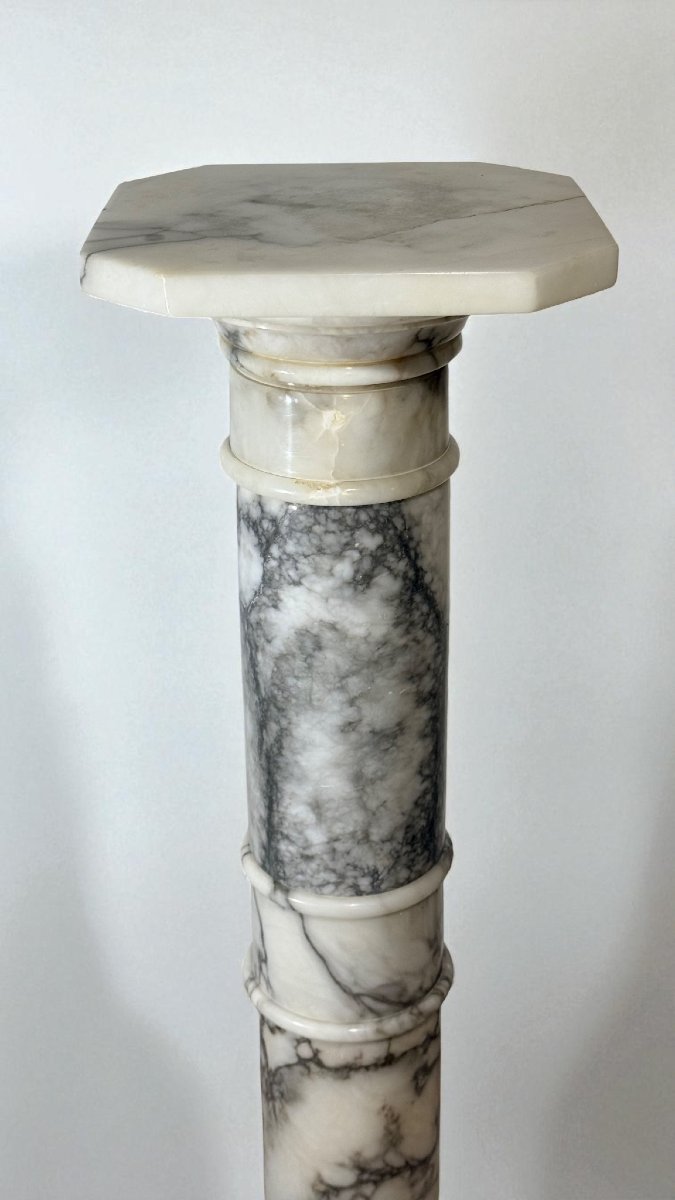 Column In Arabescato Marble  -photo-2