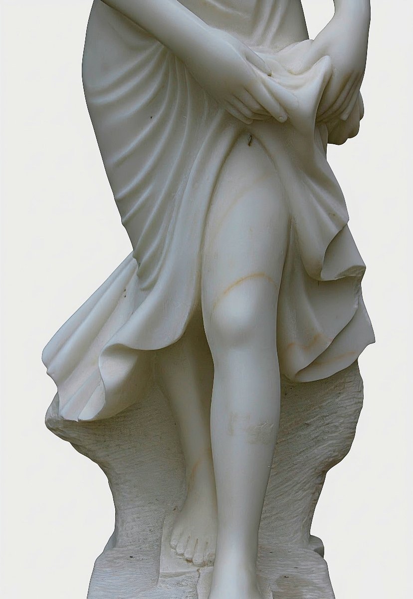 Statue Grande de Dame classique Mabre Carrara -photo-3