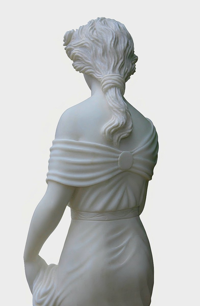 Statue Grande de Dame classique Mabre Carrara -photo-4