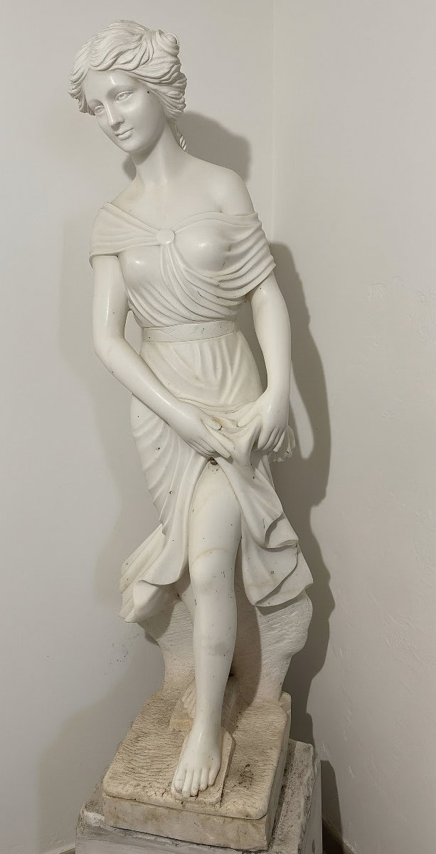 Statue Grande de Dame classique Mabre Carrara -photo-6