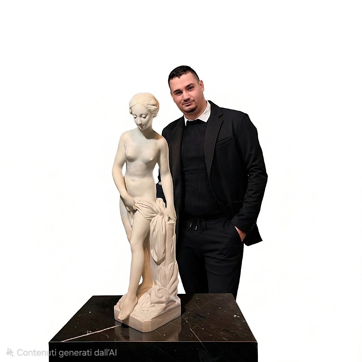Statue représentant une femme nue d'Étienne-Maurice Falconet Marbre Carrara -photo-3