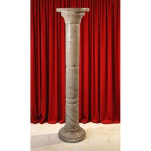 Colonne en marbre beige