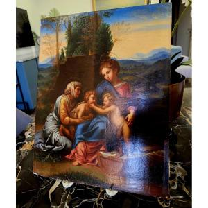 Tableau ancien du XVIIIe siècle Petite Maternité