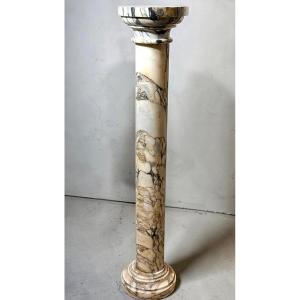 Colonne en marbre Calacatta d'or